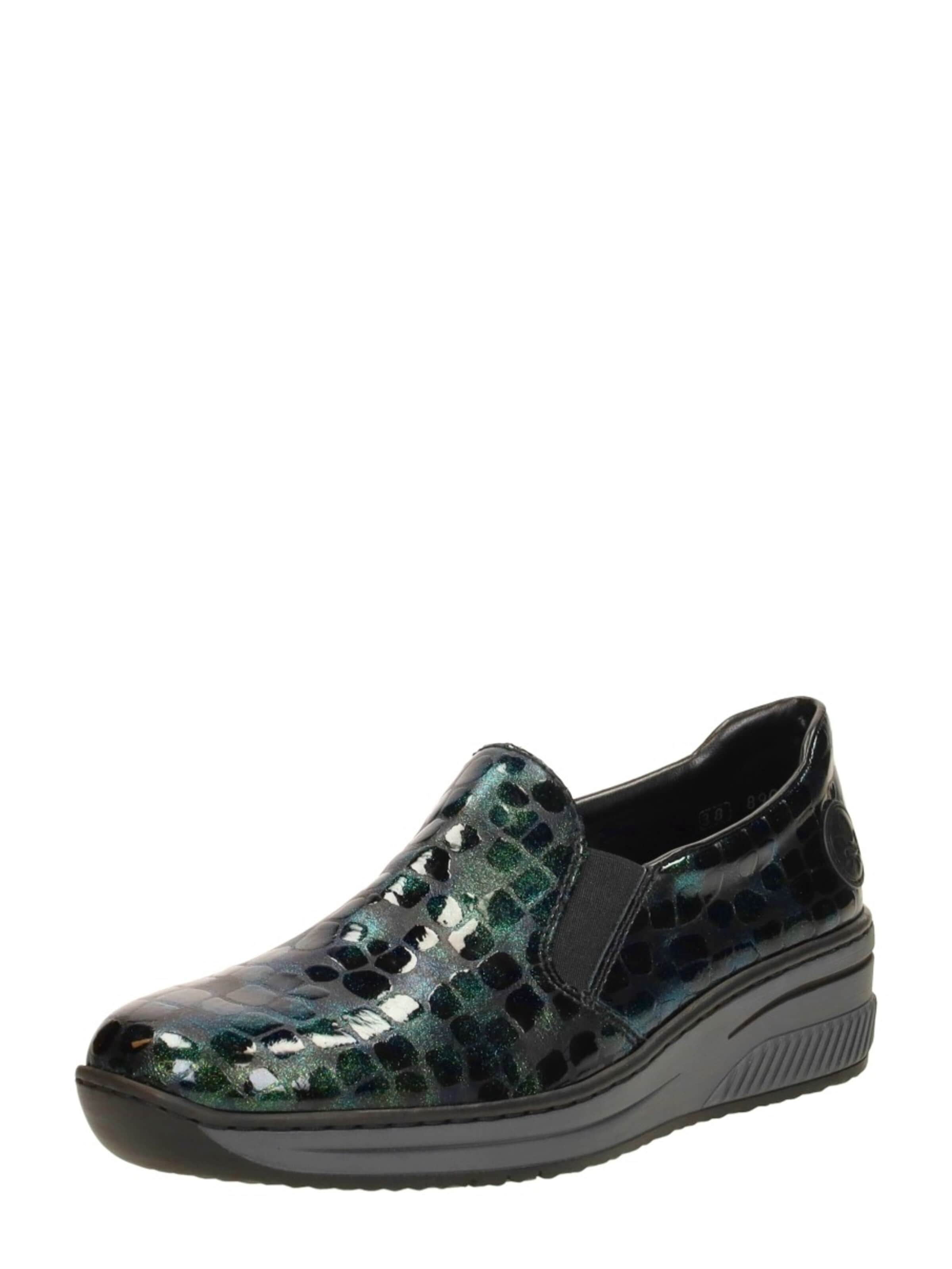 Rieker Classic Flats 'Sportief' in Green