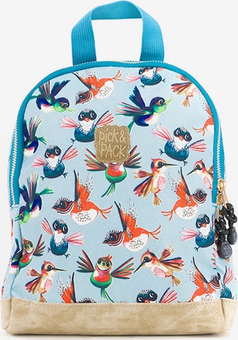 Pick & Pack Backpack 'Birds' in Mixed colors: front