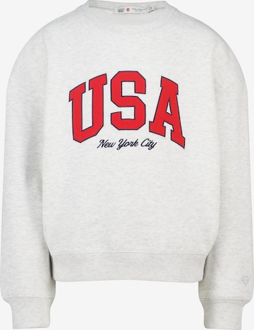 America Today Sweatshirt in Grijs: voorkant