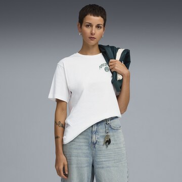 PUMA Shirt 'Essentials Sports Legacy' in White: front