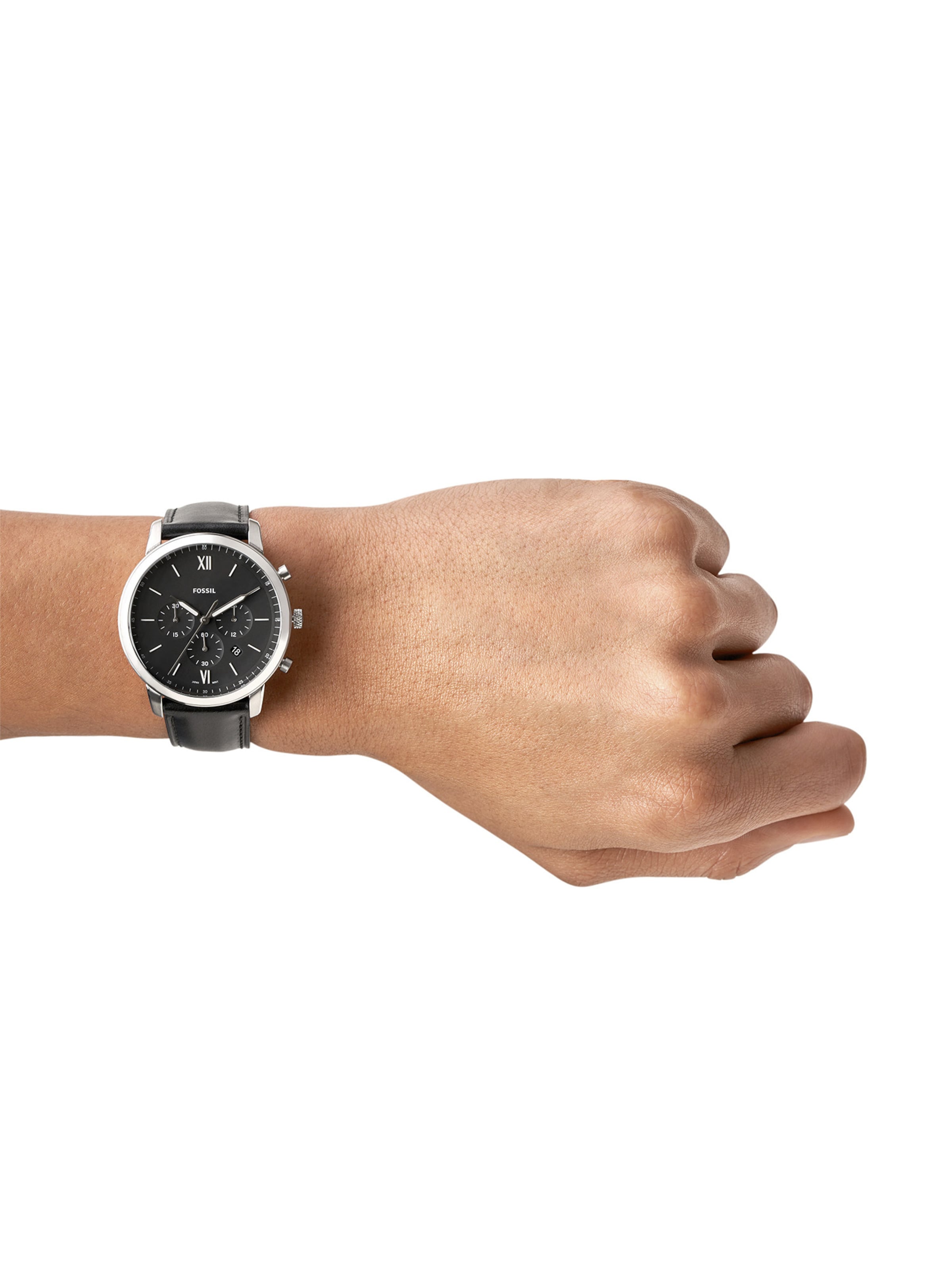 FOSSIL Analogt ur 'FS5452' i sort: forside