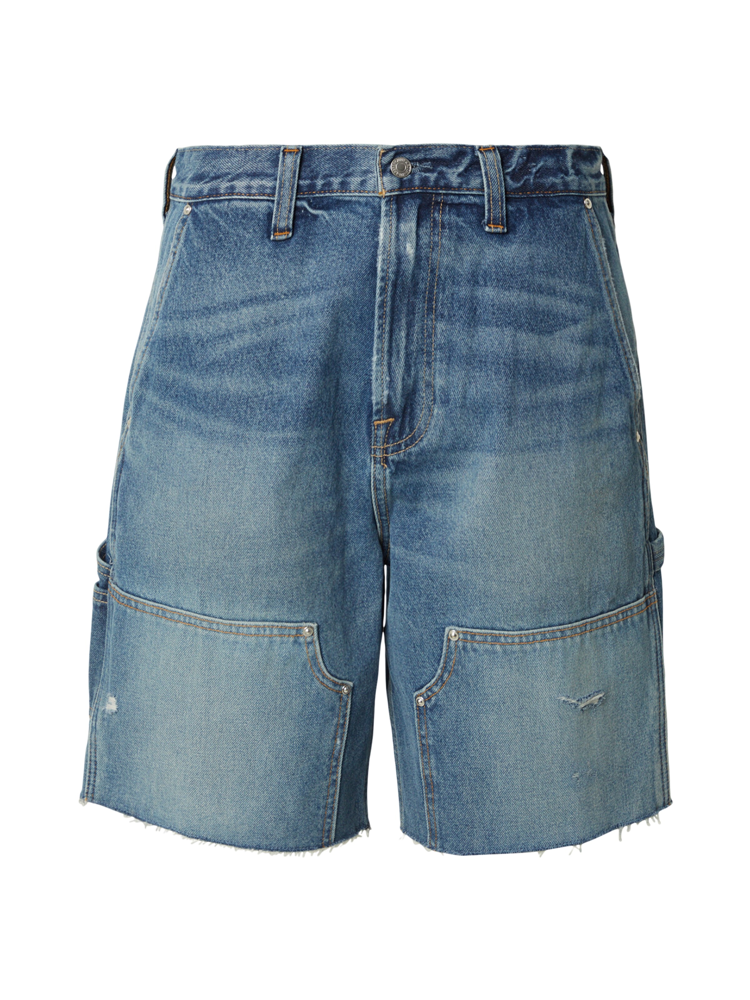 Abercrombie & FitchBaggy Traperice - plava boja: prednji dio