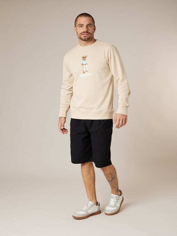 Sweat-shirt 'Sleekbear' Deeluxe en beige