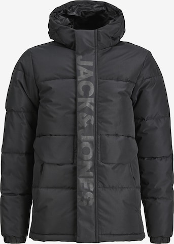 Veste mi-saison Jack & Jones Junior en noir : devant