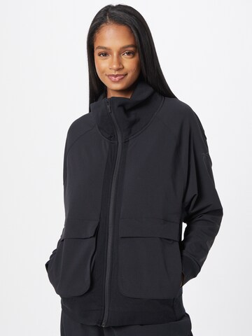 Veste de sport Reebok en noir : devant