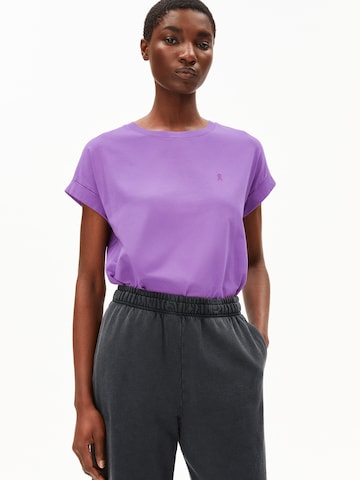 ARMEDANGELS T-Shirt IDAARA in Lila: Vorderseite