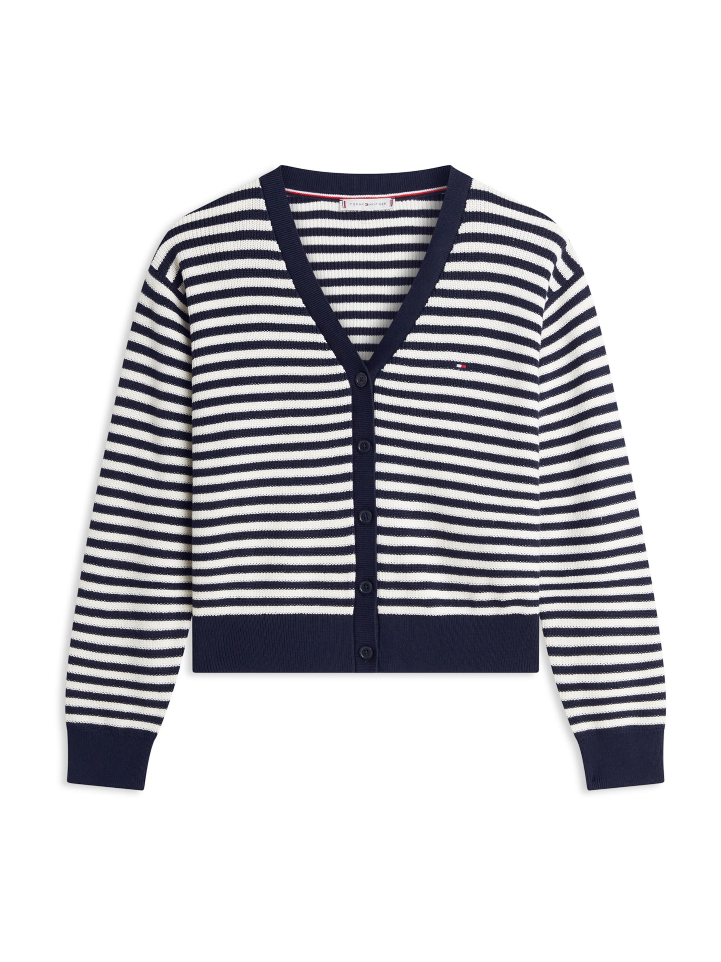 TOMMY HILFIGER Gebreid vest in Blauw: voorkant