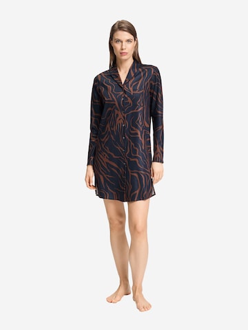 Chemise de nuit ' Loungy Nights ' Hanro en bleu : devant