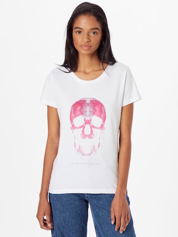 EINSTEIN & NEWTON Majica 'Light Skull' | bela barva: sprednja stran