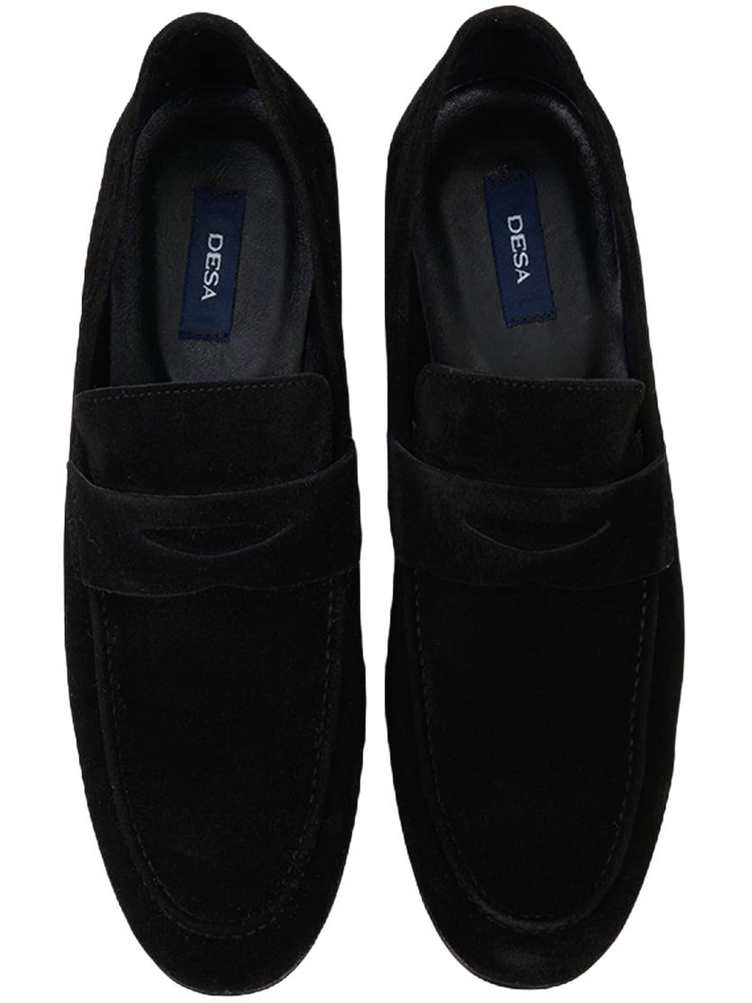 Chaussure basse 'Slipper' Desa en noir