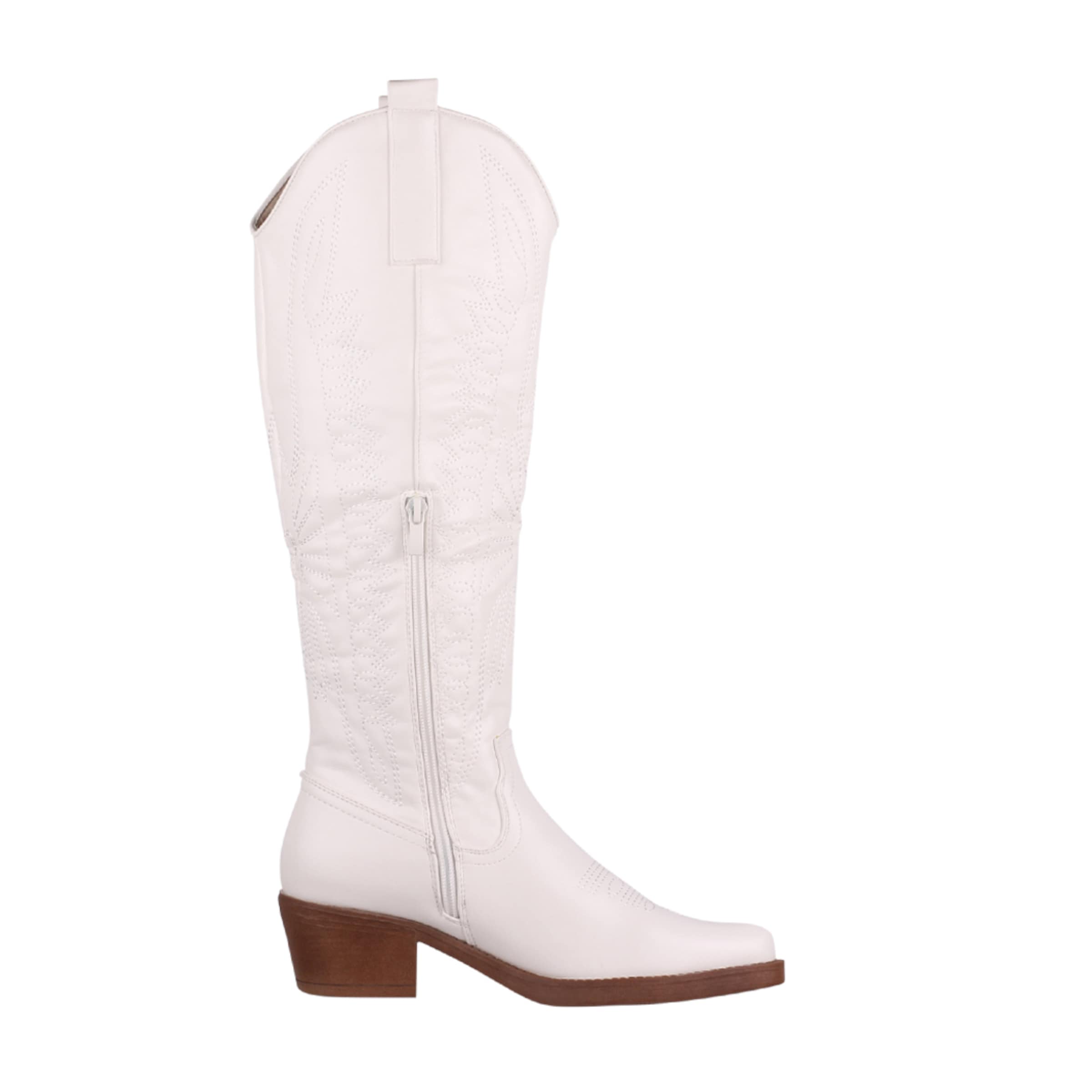 Elara Comwboystøvler i hvid