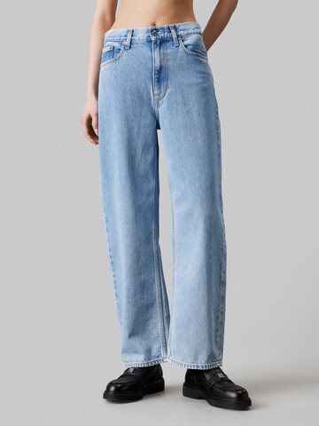 Wide Leg Jean Calvin Klein Jeans en bleu : devant