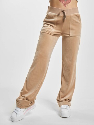 Regular Pantalon 'Del Ray' Juicy Couture en marron : devant