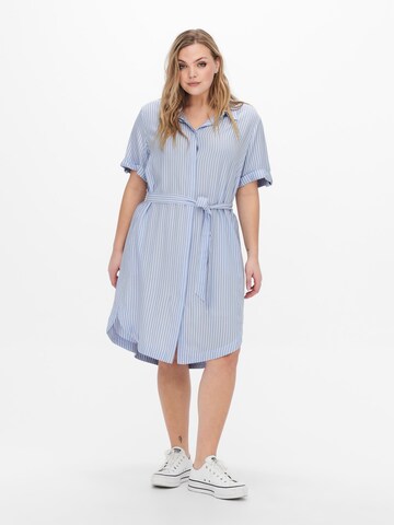 ONLY Carmakoma Shirt Dress 'New Blue' in Blue