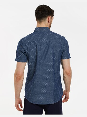 Threadbare Regular fit Overhemd 'Torch' in Blauw