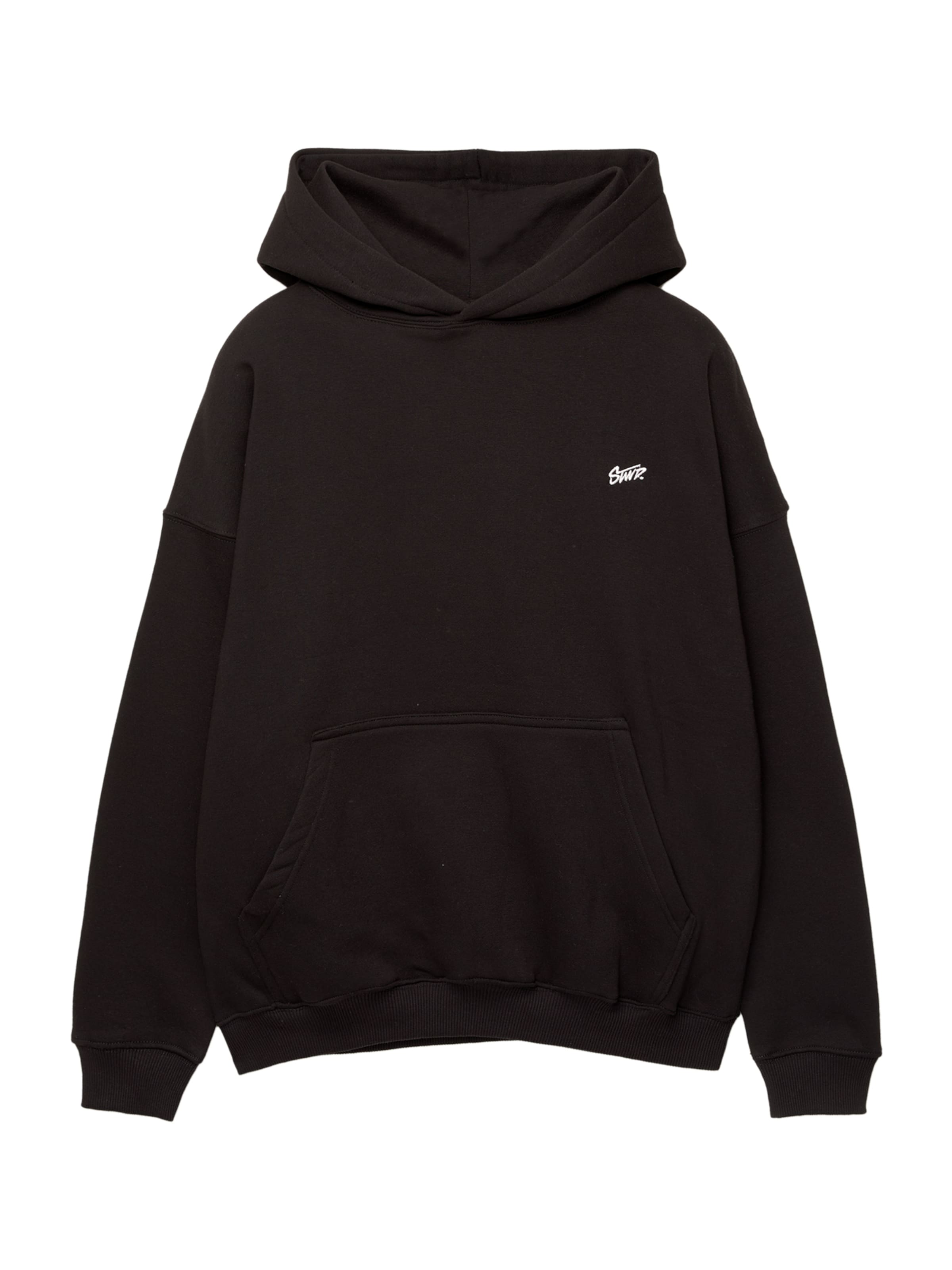 Pull&amp;Bear Sweatshirt &#x27;STWD&#x27; i svart: framsida