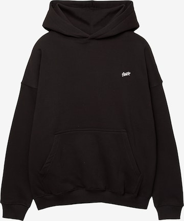 Pull&Bear Collegepaita 'STWD' värissä musta: etupuoli