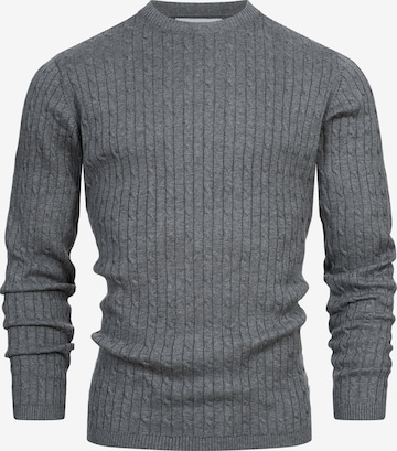 Kronstadt Trui 'Cable' in Grijs: voorkant