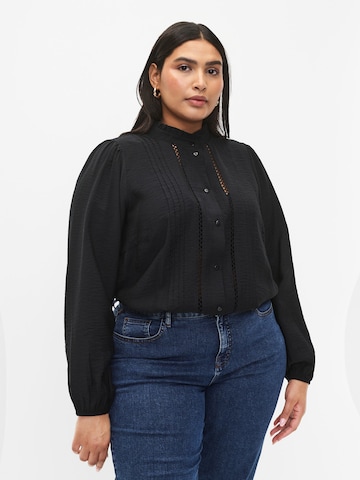 Zizzi - Blusa 'CAKAM' em preto: frente