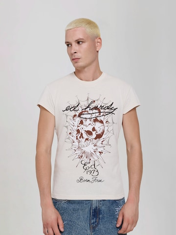Ed Hardy Shirt in Beige: front
