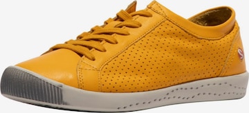 Baskets basses Softinos en jaune : devant