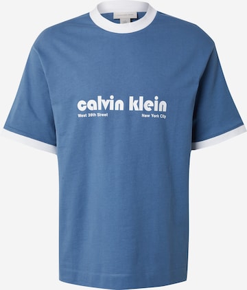 mėlyna Calvin Klein Jeans Marškinėliai: priekis