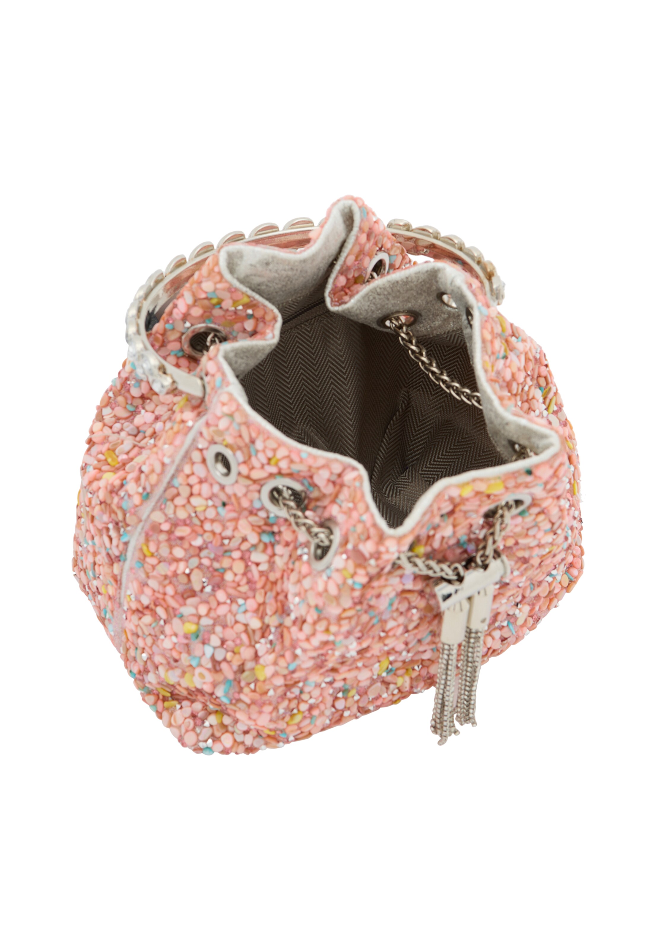 Poche ventrale faina en rose