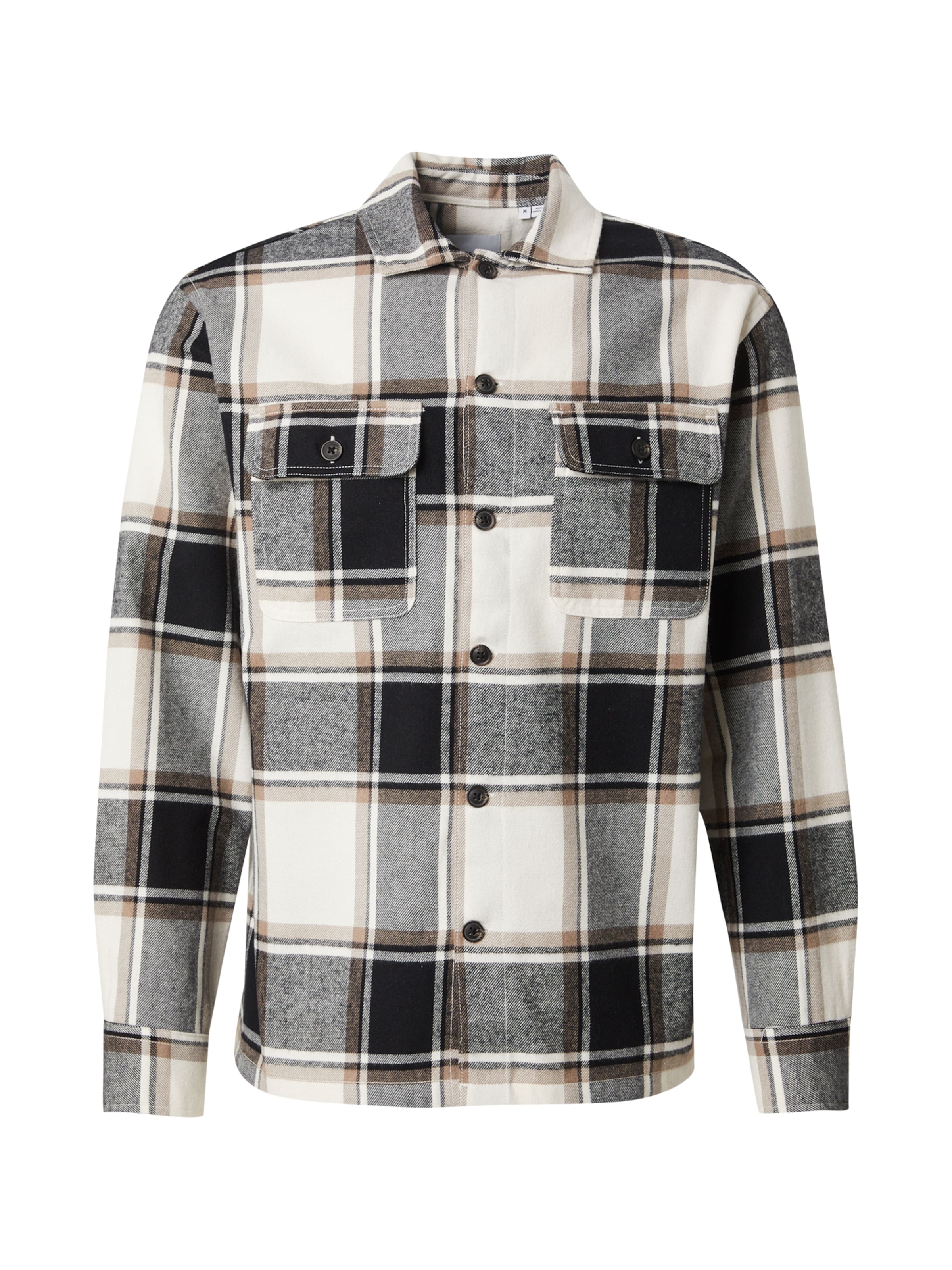 JACK & JONES Comfort Fit Hemd 'JJECharge' in Beige: Vorderseite