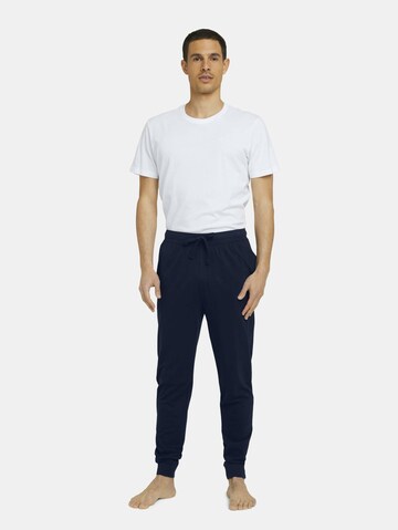 TOM TAILOR Pyjamabroek in Blauw