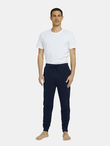 TOM TAILOR Pajama Pants in Blue