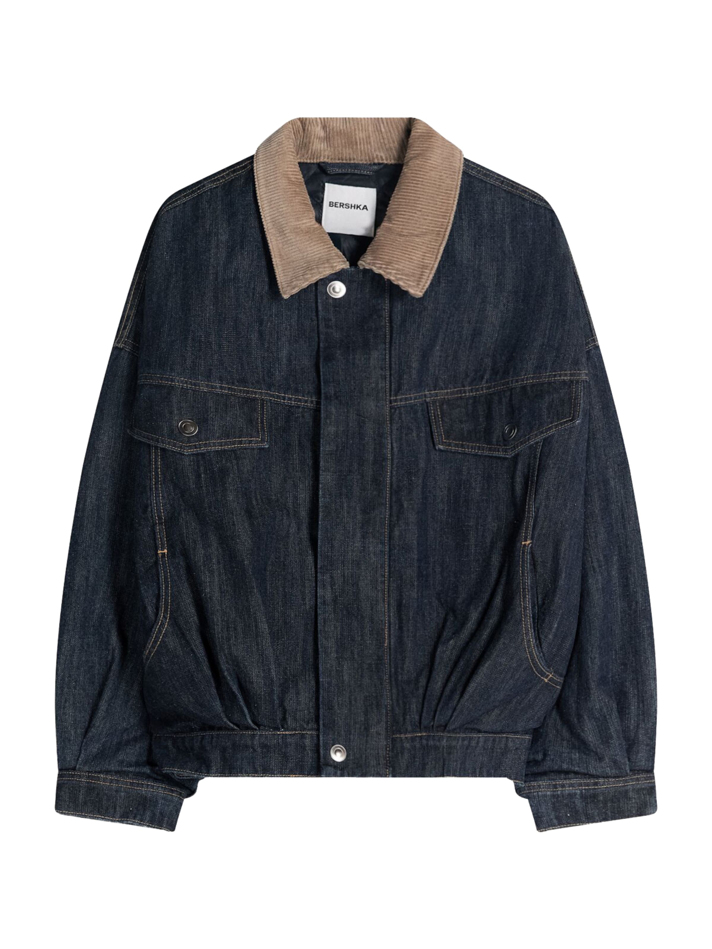 Giacca di mezza stagione di Bershka in blu: frontale