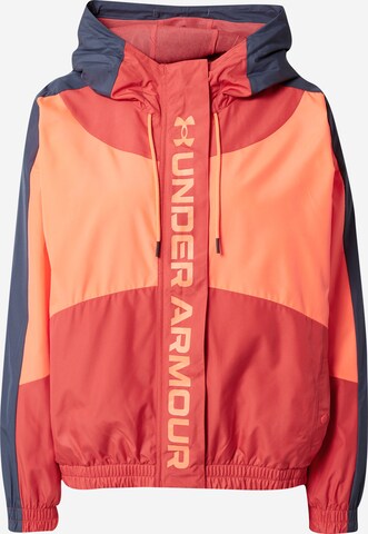 Veste de sport UNDER ARMOUR en rouge : devant