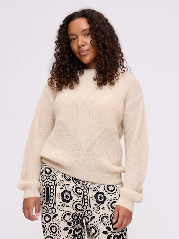 Noa Noa Sweater ' ChristelNN ' in White: front