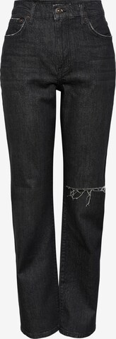 PIECES Regular Jeans 'Elan' in Zwart: voorkant