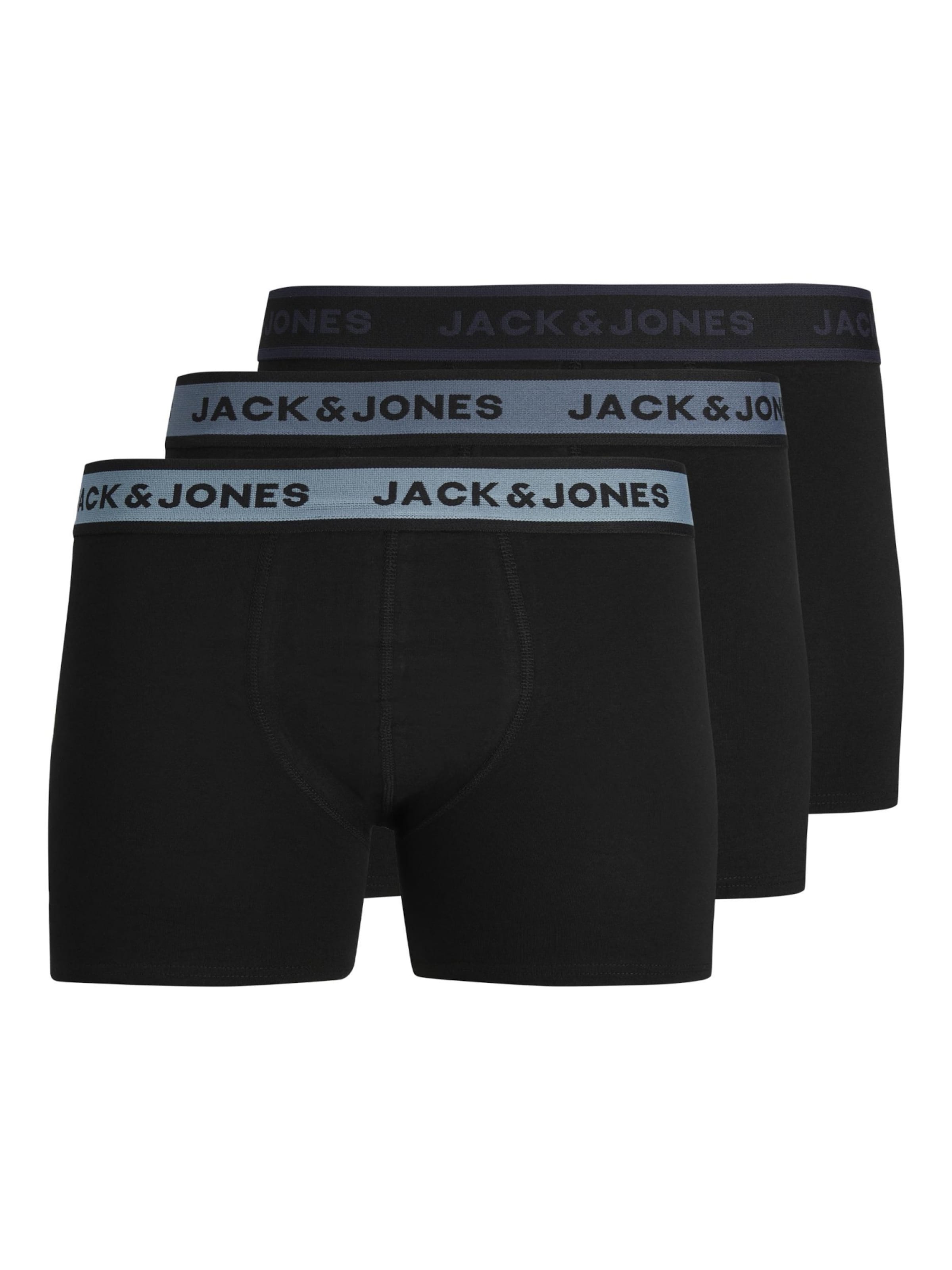 JACK & JONES Bokserki 'Louis' w kolorze czarny: przód