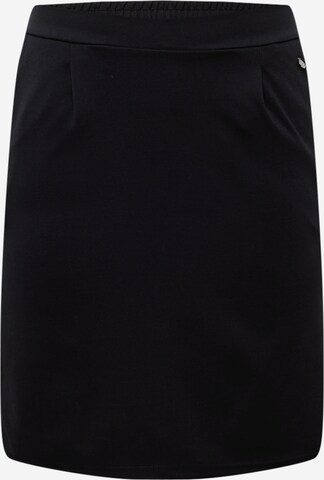 Fransa Curve Skirt in Black: front