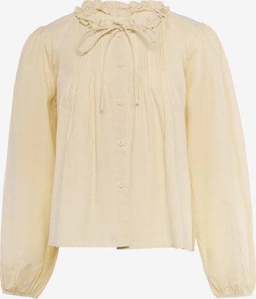 IZIA - Blusa em amarelo: frente