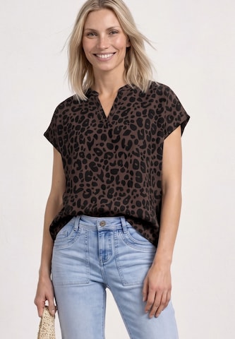 STREET ONE Blouse in Brown: front