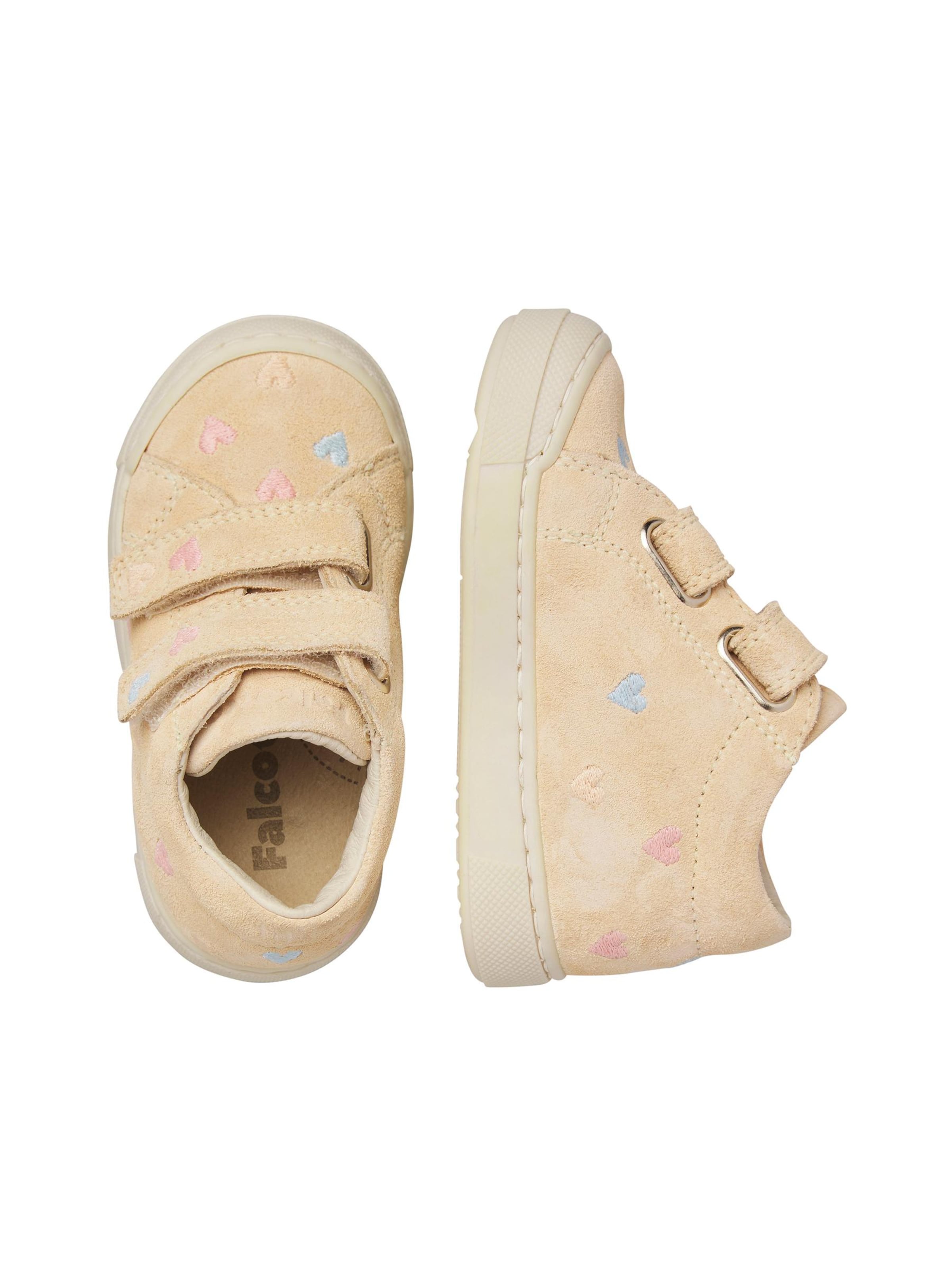 Baskets 'SNOPES EMBR.HEART VL' Falcotto en beige