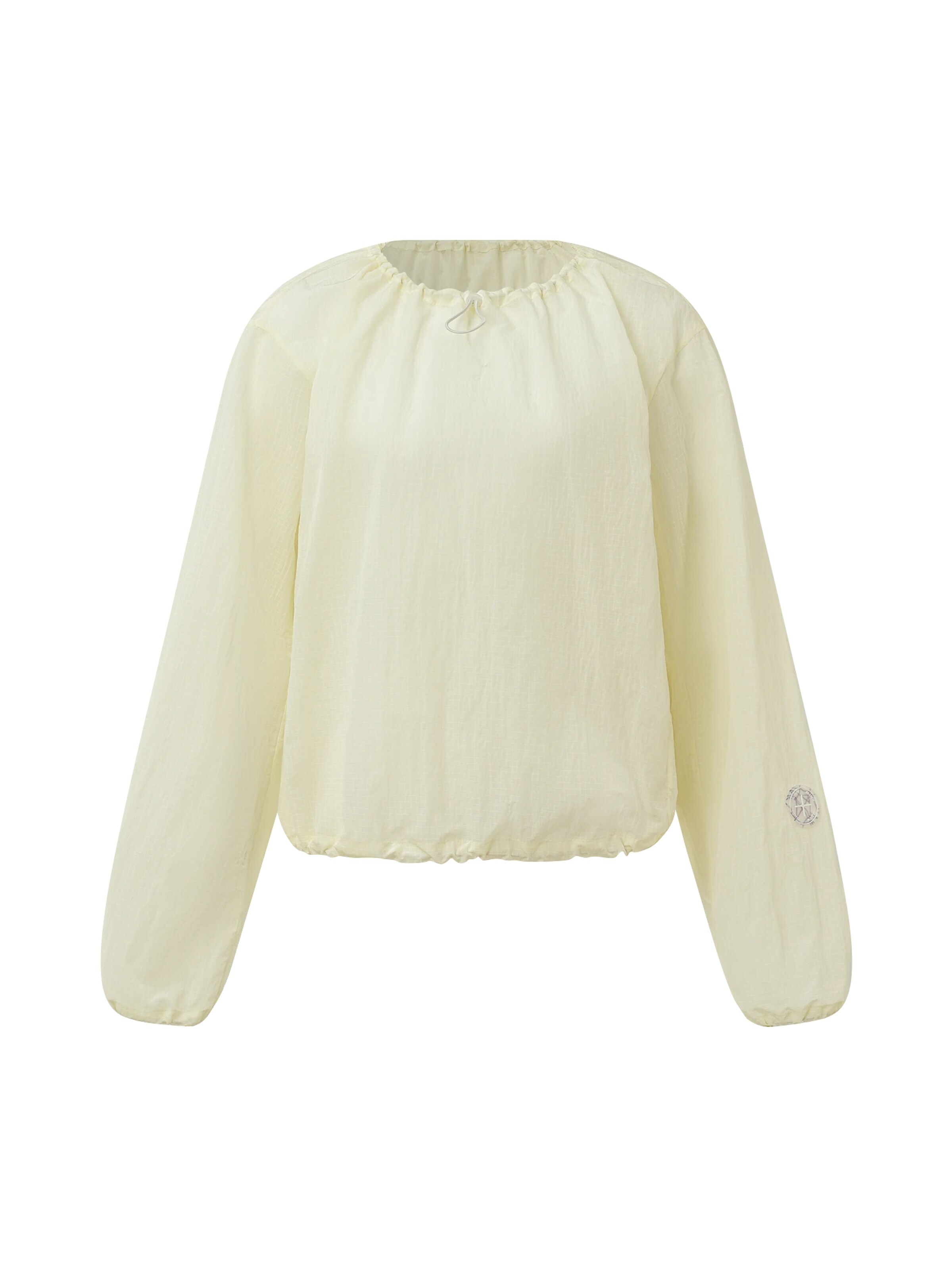 Maglietta 'Lake District Drawstring Pullover T-shirt' di Jelenew in bianco: frontale