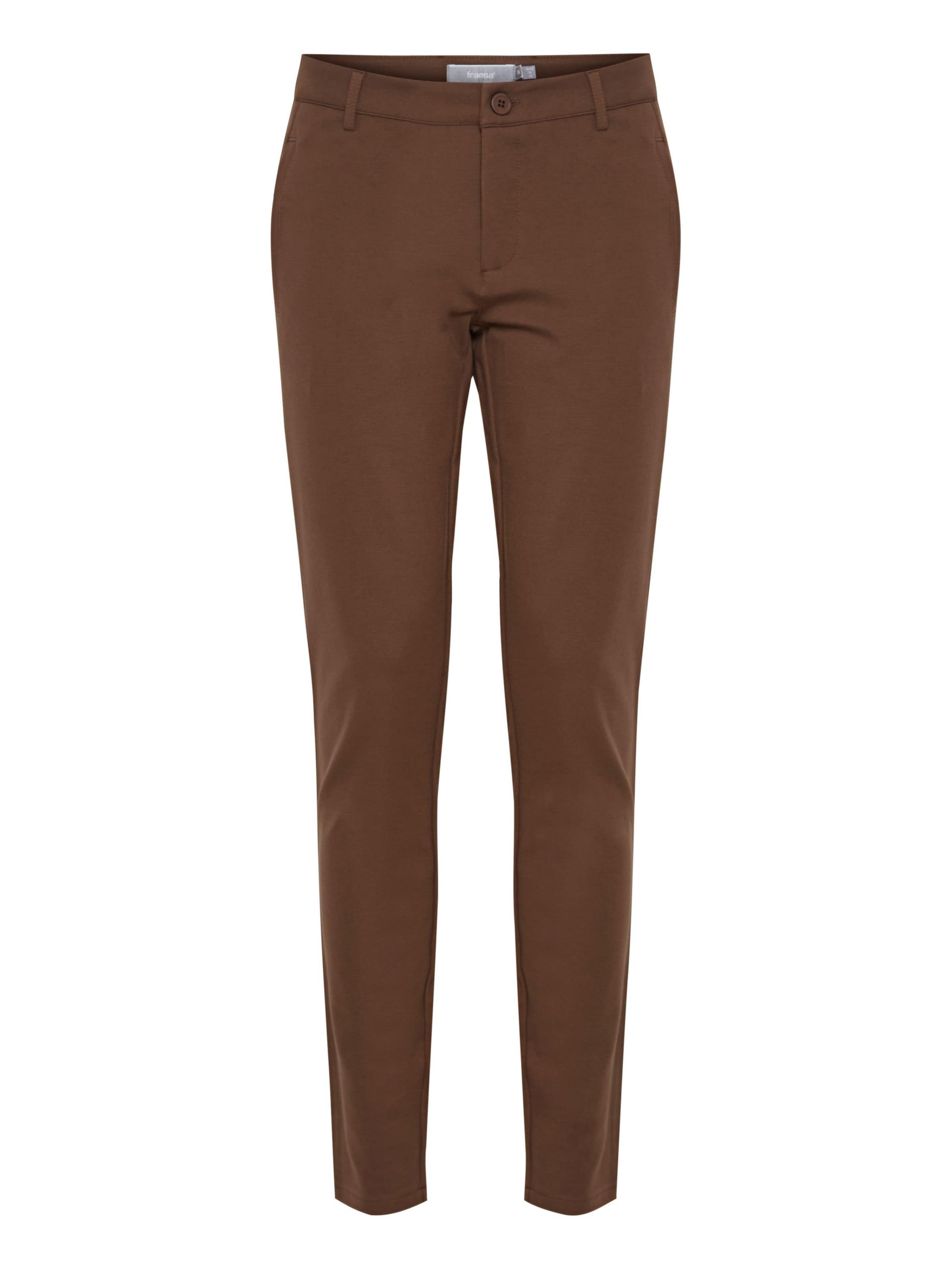 Fransa Lærredsbukser i brun: forside