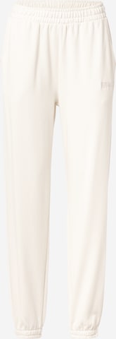 Athlecia Tapered Workout Pants 'Aurore' in White: front