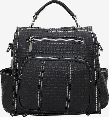 faina Backpack in Black: front