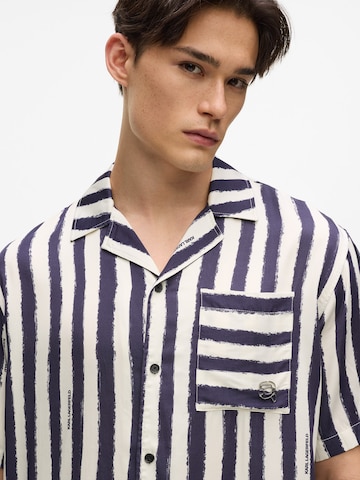 Karl Lagerfeld Regular fit Button Up Shirt in Beige