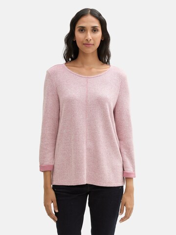 Maglietta di TOM TAILOR in rosa: frontale