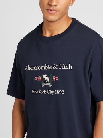 Abercrombie & Fitch Tričko 'HERITAGE' – modrá