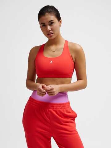 Hummel Bustier Sports-BH i rød: forside