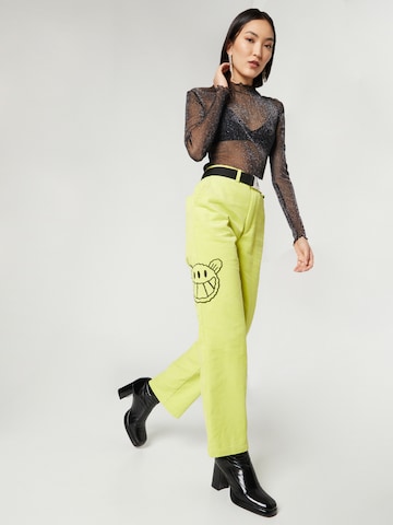 Smiles Boot cut Pants 'Lias' in Green