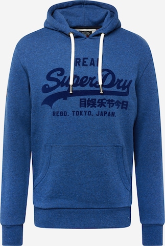 Superdry Sweatshirt in Blue: front