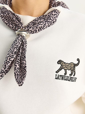 Bianco Lucci Sweatshirt in White